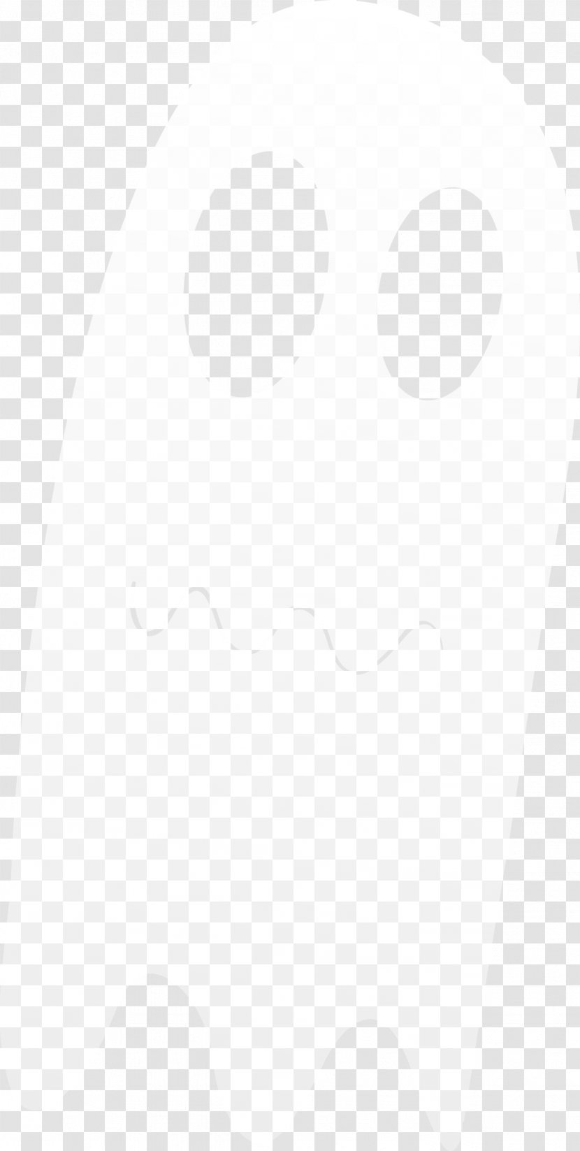 Halloween Ghost - Black White Transparent PNG