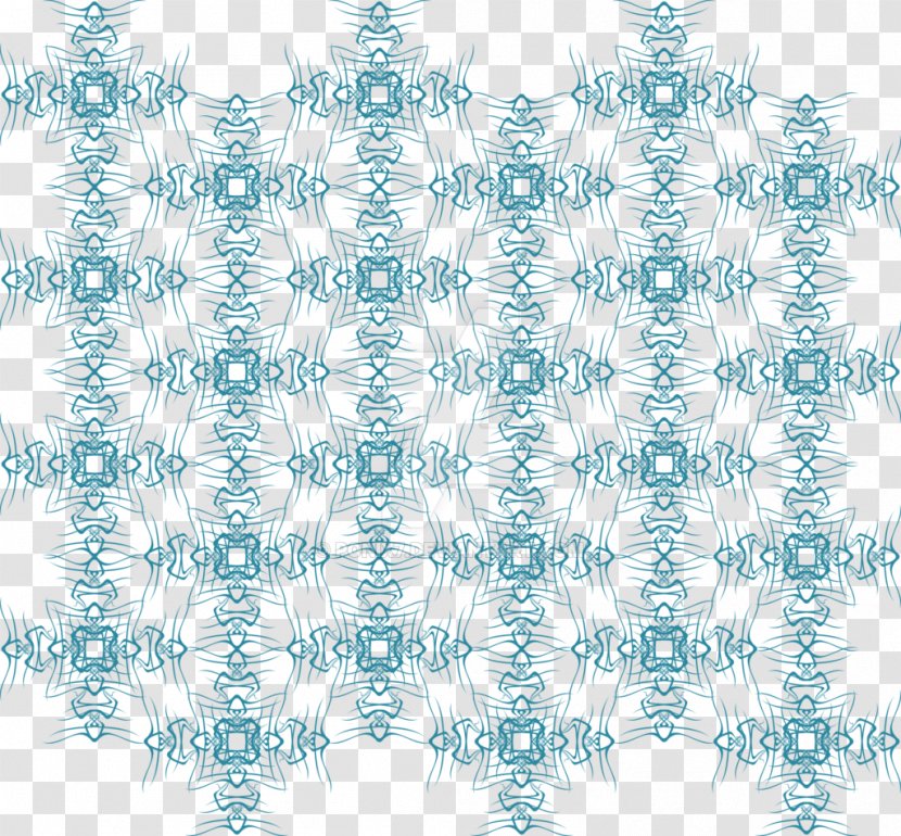 Line Point Tree Pattern - Aqua Transparent PNG