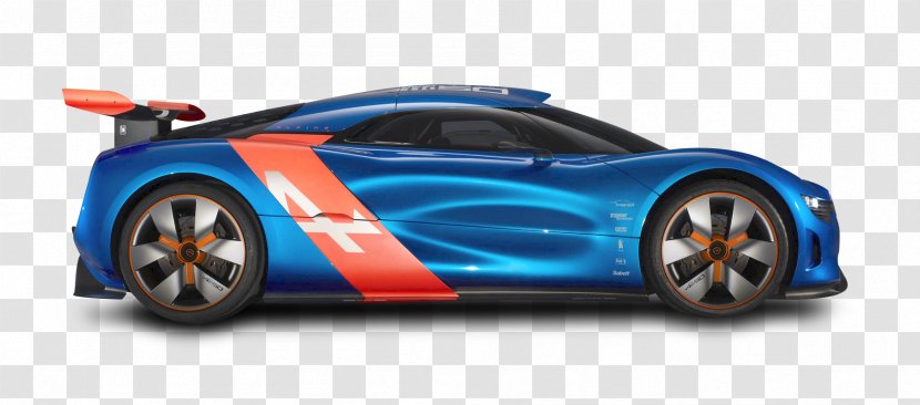 Alpine A110-50 Sports Car Renault - Electric Blue Transparent PNG