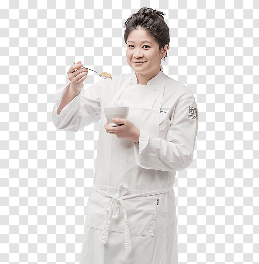 Chef's Uniform Restaurant Garden Design - Standing - Female Chef Transparent PNG