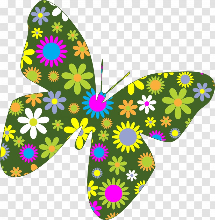 Butterfly Flower Clip Art - Petal - Butterflies Transparent PNG