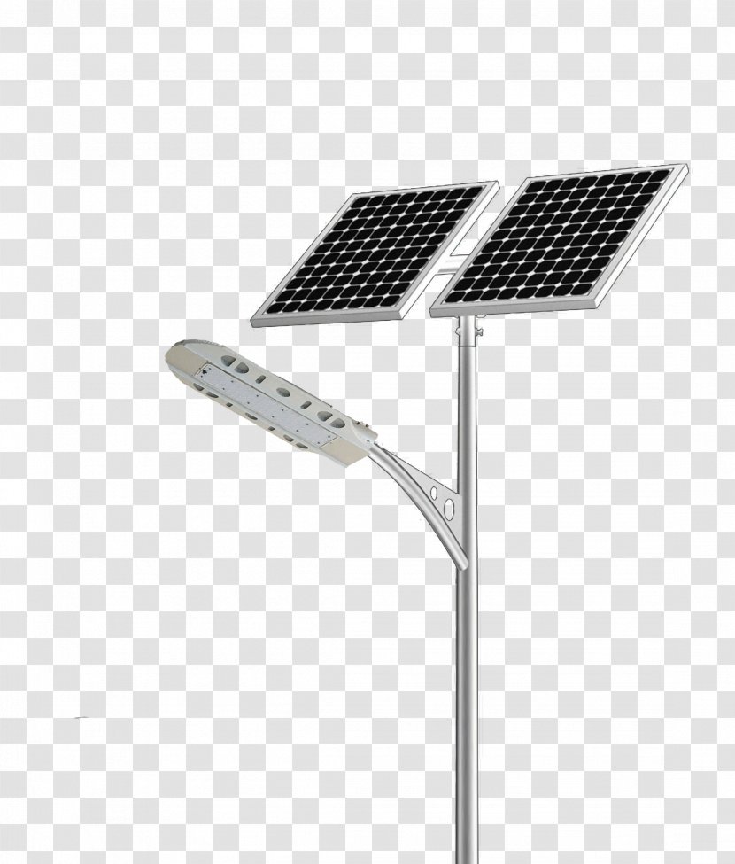 Solar Street Light LED Lamp - Water Heating - Streetlight Transparent PNG