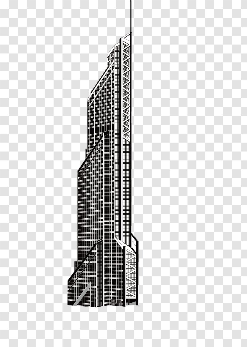 Skyscraper Design And Construction Black White High-rise Building - Product - World Skyscrapers Transparent PNG