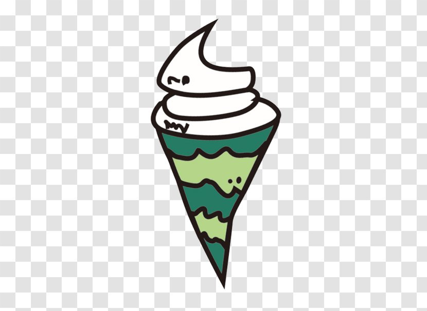 Ice Cream Green Clip Art - Painted Transparent PNG