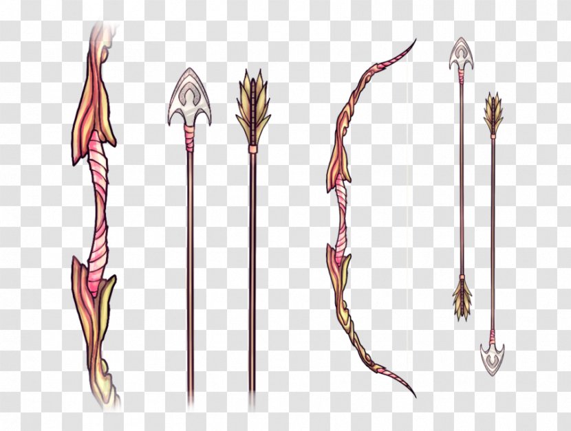 Longbow Dryad Weapon Bow And Arrow Art Transparent PNG