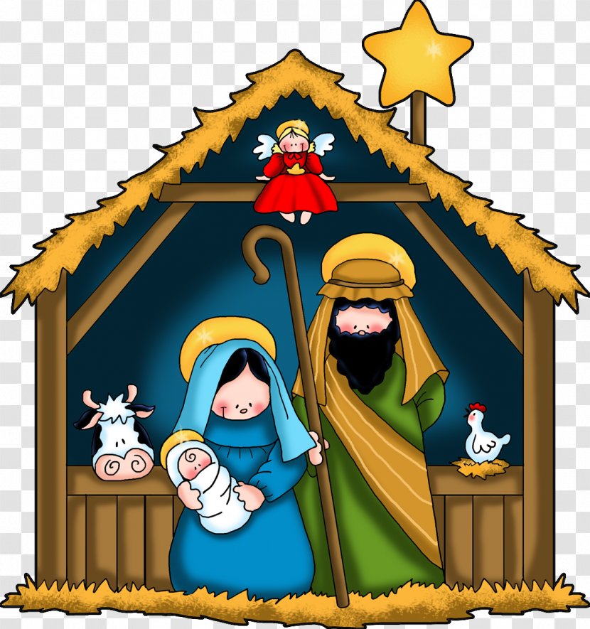 Christmas And Holiday Season Nativity Of Jesus Manger Clip Art - Birth Transparent PNG