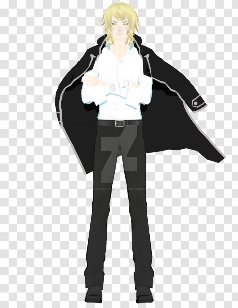 Costume DeviantArt Jacket Outerwear - Silhouette - Arctic Wolf Transparent PNG