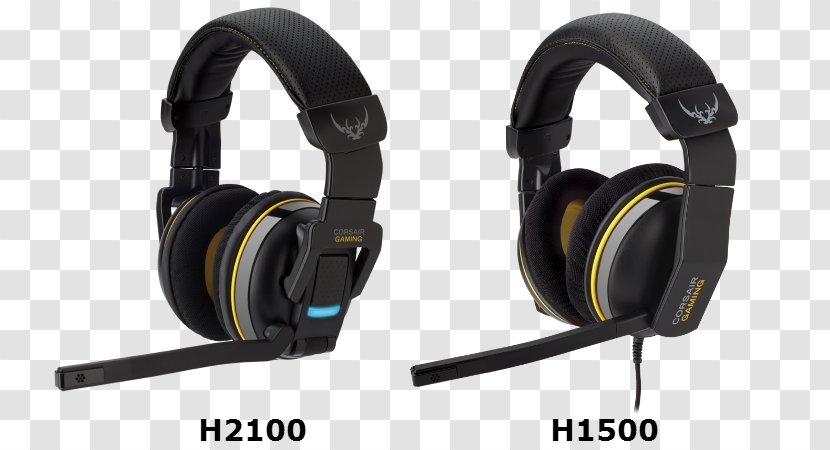 Corsair H1500 7.1 Surround Sound Components Headset Vengeance 1500 CA-9011124-NA Dolby USB Gaming - Keyboard Transparent PNG