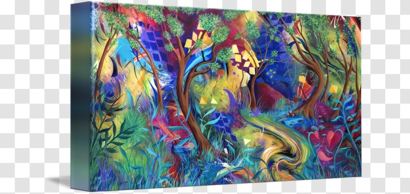 Modern Art Landscape Painting Printmaking - Fantasy - Forest Transparent PNG