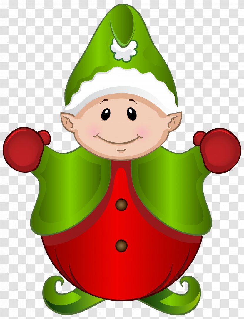 Santa Claus Christmas Elf Clip Art - Illustration - Cute Clipart Image Transparent PNG