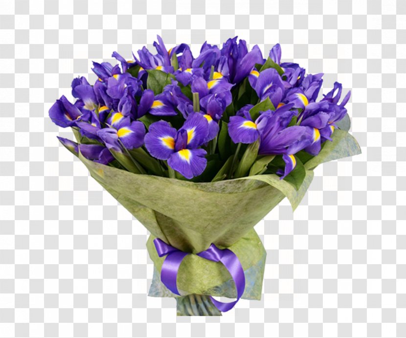 Flower Bouquet Irises Gift Floral Design - Delivery Transparent PNG