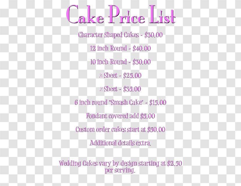 Wedding Cake Bakery Birthday Cupcake - Purple - Price List Transparent PNG
