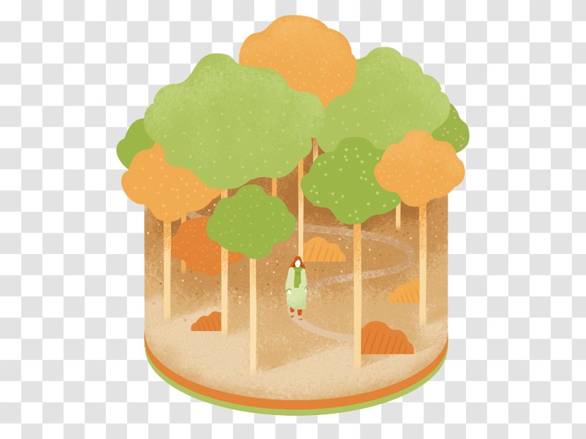 Berlin Animation Bottle Illustrator - Watercolor - Cartoon Round Forest Transparent PNG