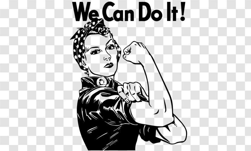 We Can Do It! T-shirt Rosie The Riveter Decal Second World War - Frame Transparent PNG