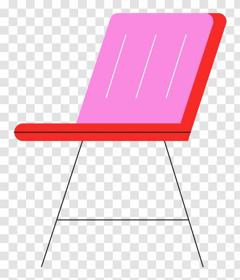 Chair Garden Furniture Furniture Red Line Transparent PNG