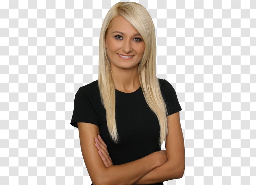 Blond Bank Business Hair Coloring Bangs Transparent PNG