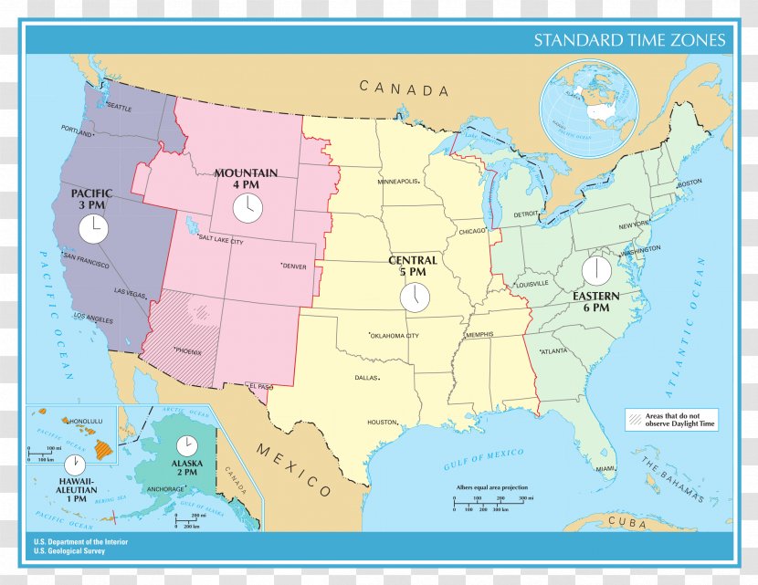 United States Time Zone World Map Clock Transparent PNG