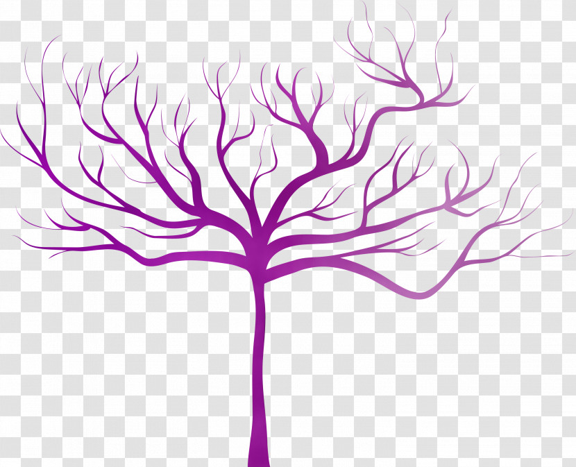 Pink Leaf Tree Purple Violet Transparent PNG