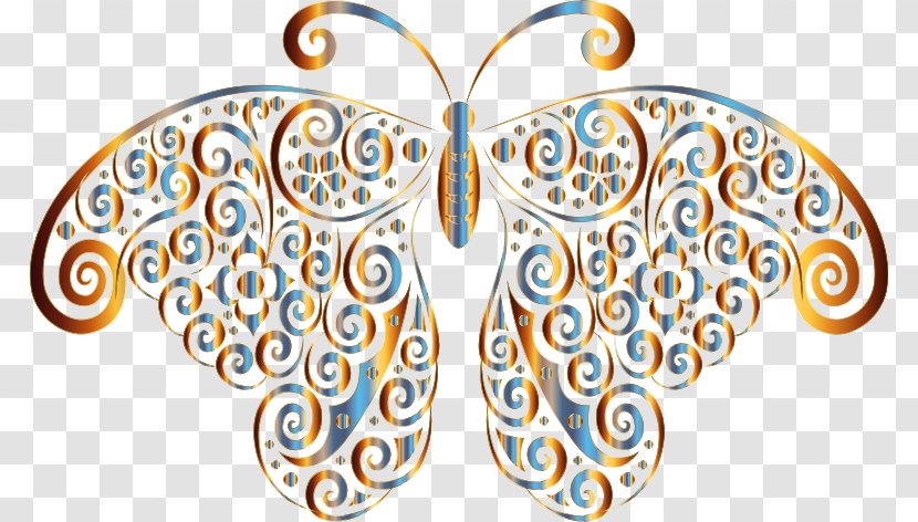 Butterfly Clip Art Insect Visual Arts Silhouette - Body Jewelry - And Floral Background Transparent PNG