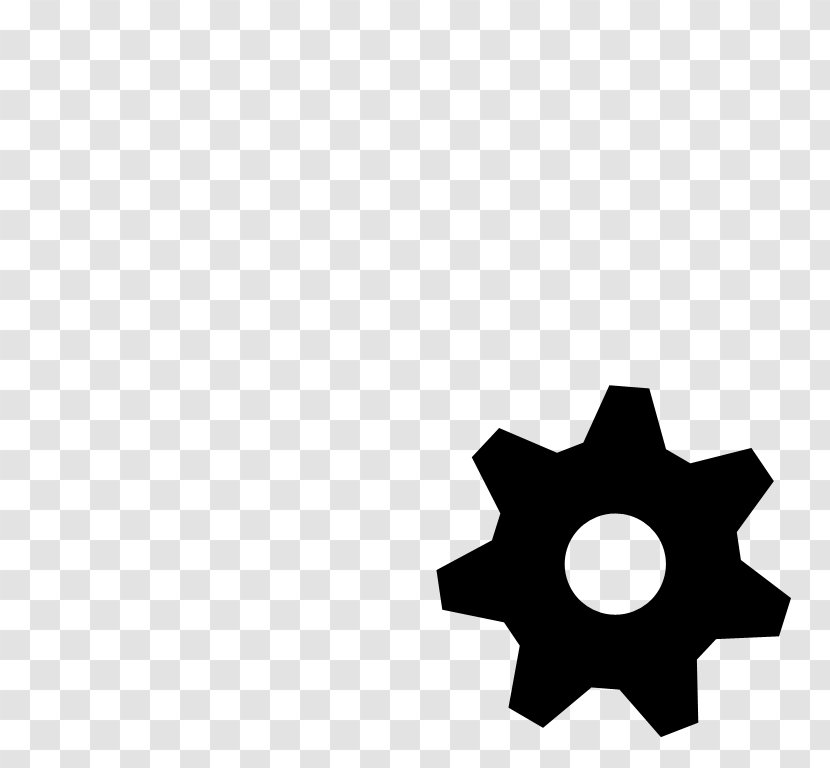 Black Gear Clip Art - Symbol Transparent PNG