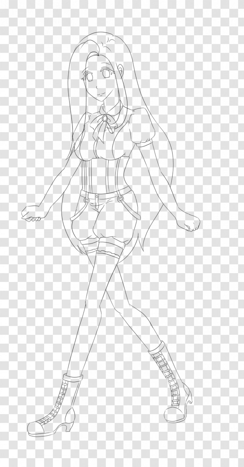 Drawing Line Art Cartoon Sketch - Heart - Gothic Style Transparent PNG
