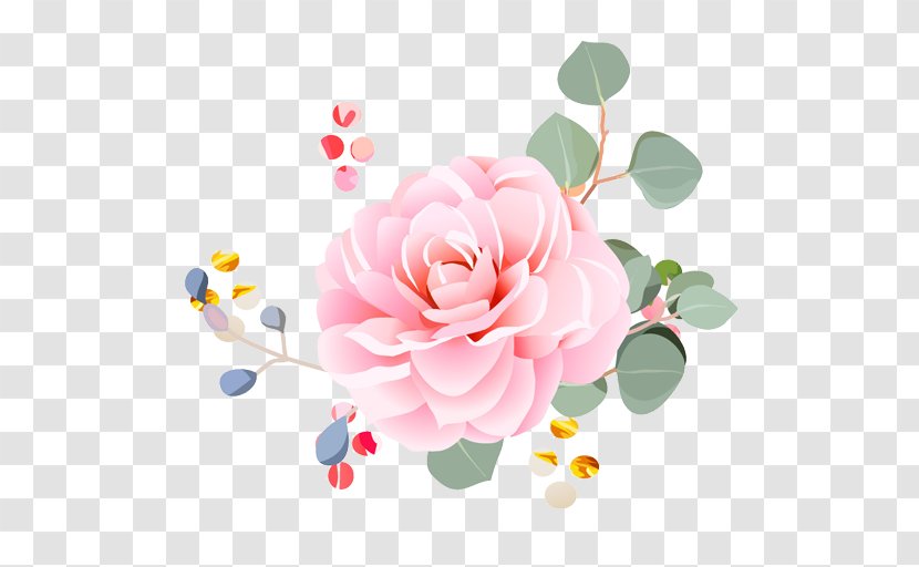 Garden Roses Tokyo Comic City Cabbage Rose Floral Design - Family Transparent PNG