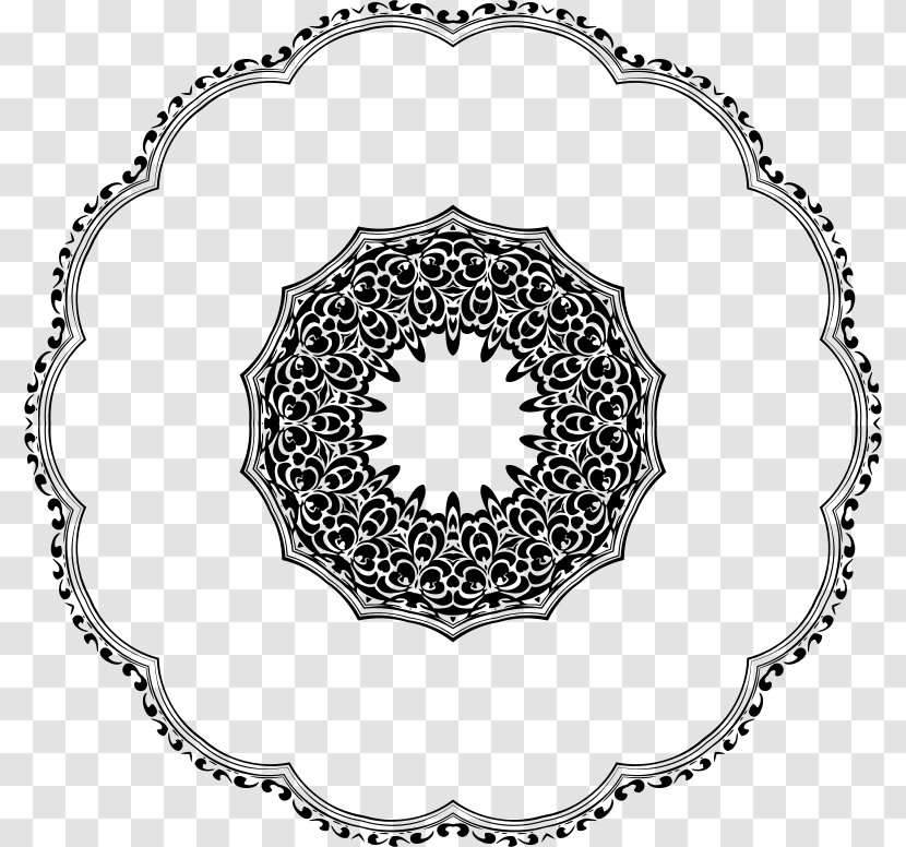 Floral Design Flower Clip Art - Monochrome Transparent PNG