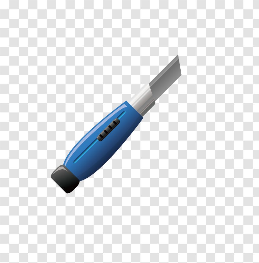 Knife Gratis - Pen - Vector Blue Transparent PNG