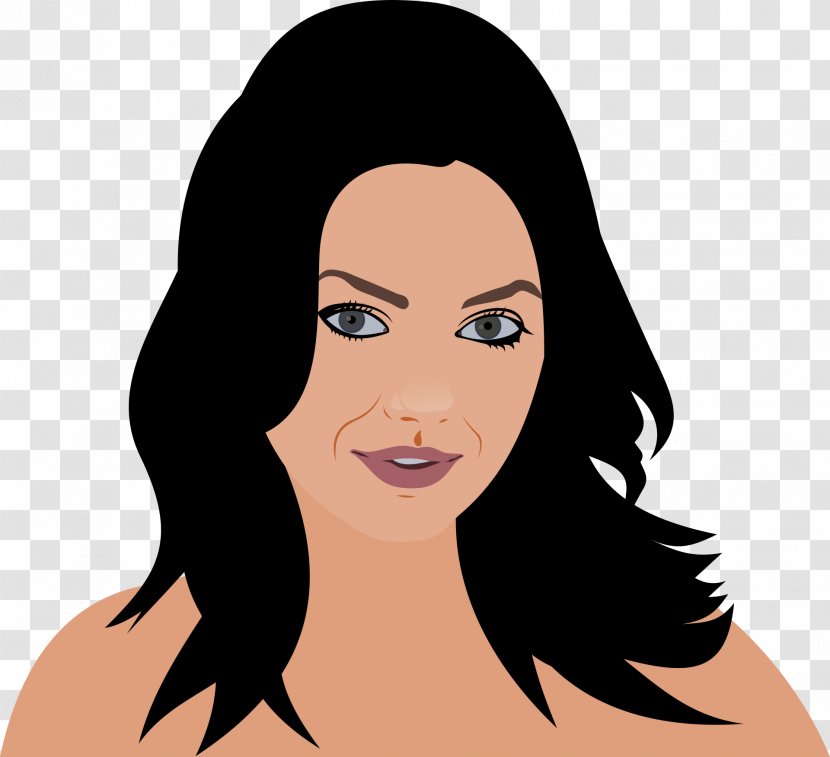 Mila Kunis Portrait Clip Art - Cartoon Transparent PNG