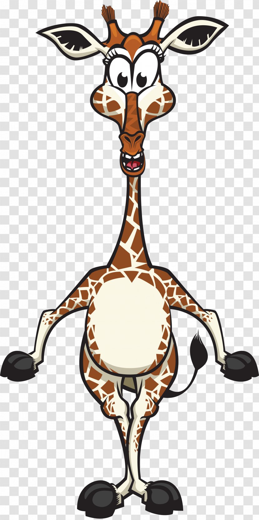 Royalty-free Cartoon - Illustrator - Giraffe Transparent PNG