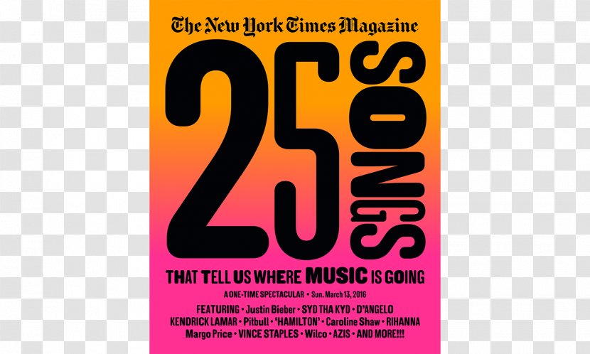 The New York Times Magazine City T: Style - Song Cover Transparent PNG
