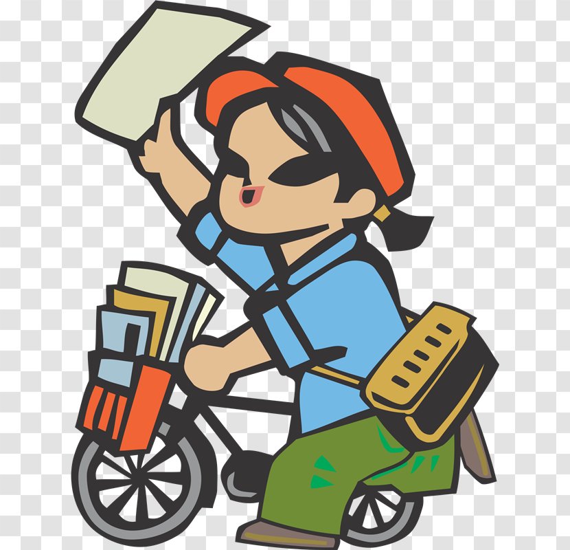 Newspaper Paperboy Family - Artwork - Nd Transparent PNG