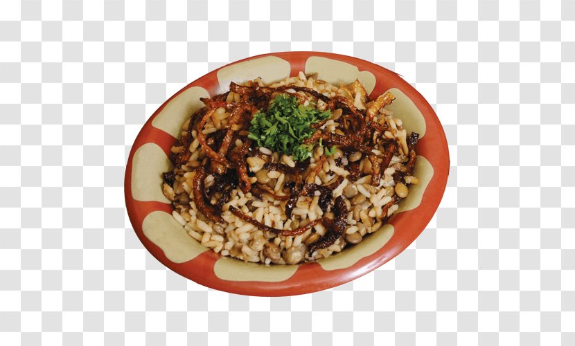 Mujaddara American Chinese Cuisine 09759 Vegetarian Asian - Rice Plate Transparent PNG