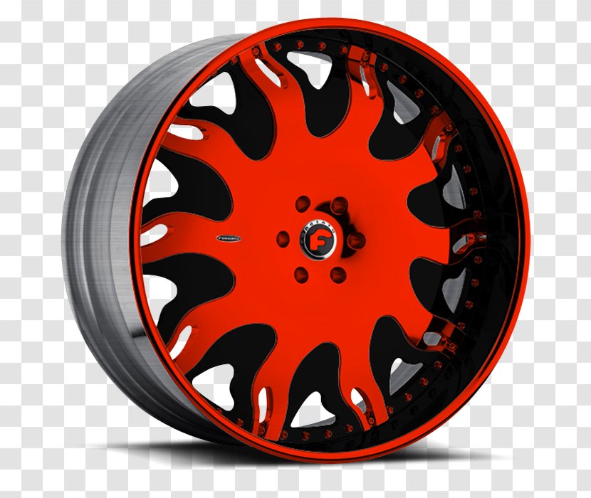 Alloy Wheel Car Rim Tire - Red Transparent PNG