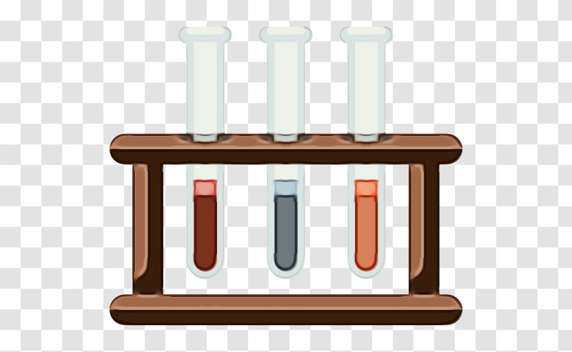 Test Tube Laboratory Equipment Table Furniture - Watercolor Transparent PNG