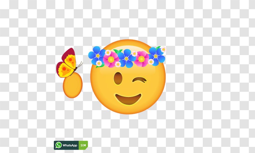 Emoticon Smiley Emoji WhatsApp Facepalm - Blumenkranz Transparent PNG