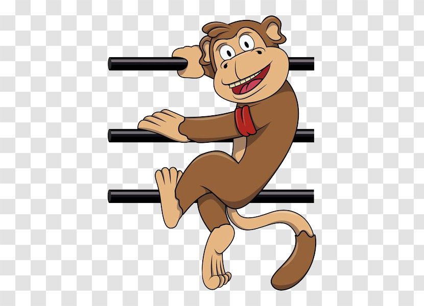 Monkey Cartoon Illustration - Can Stock Photo - Iron Climb Transparent PNG