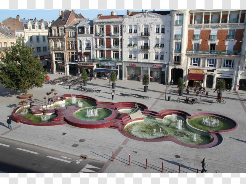 Town Square Sett Place D'Armes Baustelle Mail - Plaza - Douai Transparent PNG