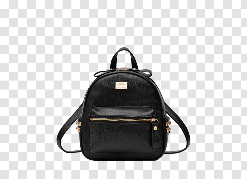 Backpack Handbag Leather Zipper - Metal Transparent PNG