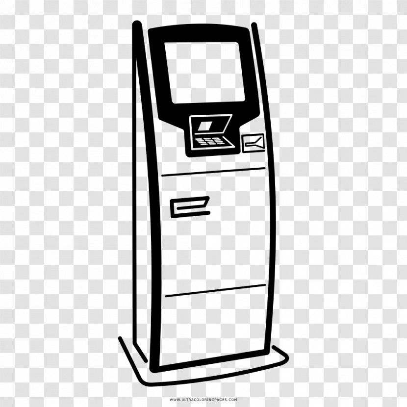 Drawing Coloring Book Automated Teller Machine Interactive Kiosks - Dolar Transparent PNG