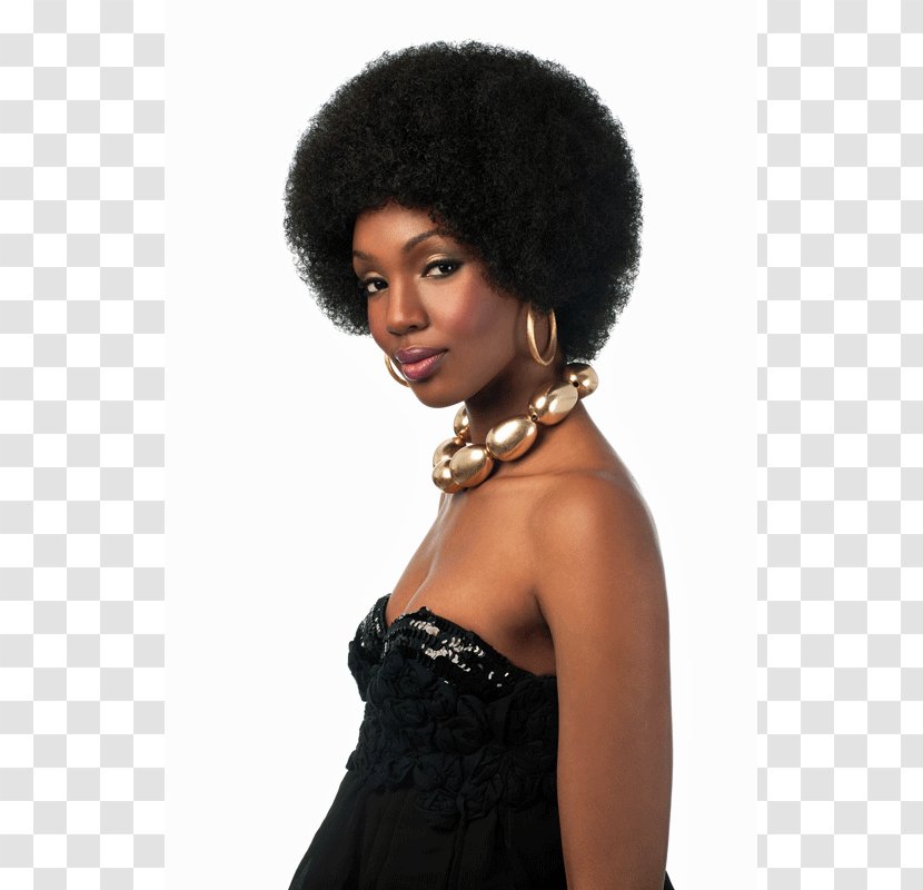 Afro Lace Wig Artificial Hair Integrations Iron - Brown Transparent PNG