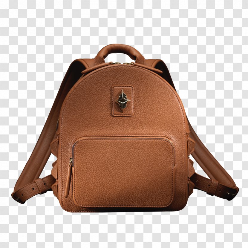 Handbag Calfskin Leather Backpack - Tan Bags Transparent PNG