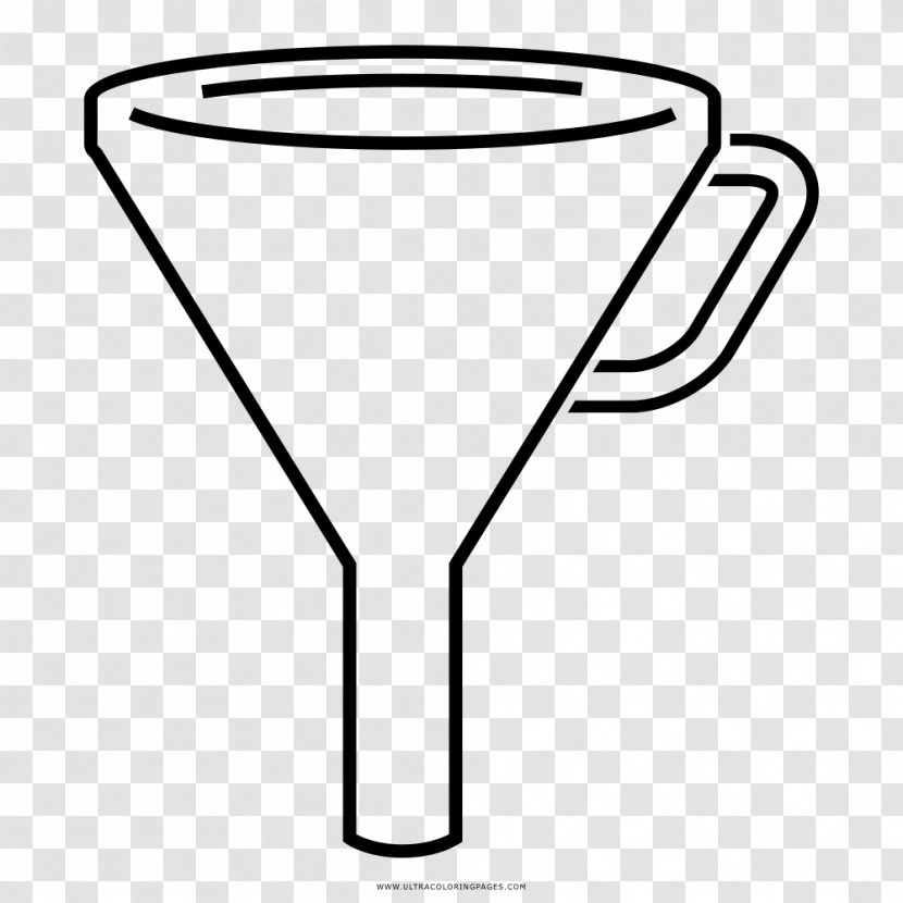 Drawing Coloring Book Funnel Black And White - Page - Painting Transparent PNG