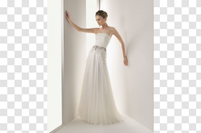 Wedding Dress Tube Top A-line - Frame Transparent PNG