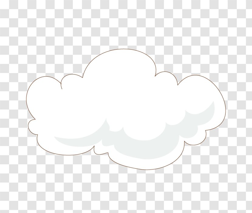 Cloud Drawing Caricature - Snowflake - A Cartoon Clouds Transparent PNG