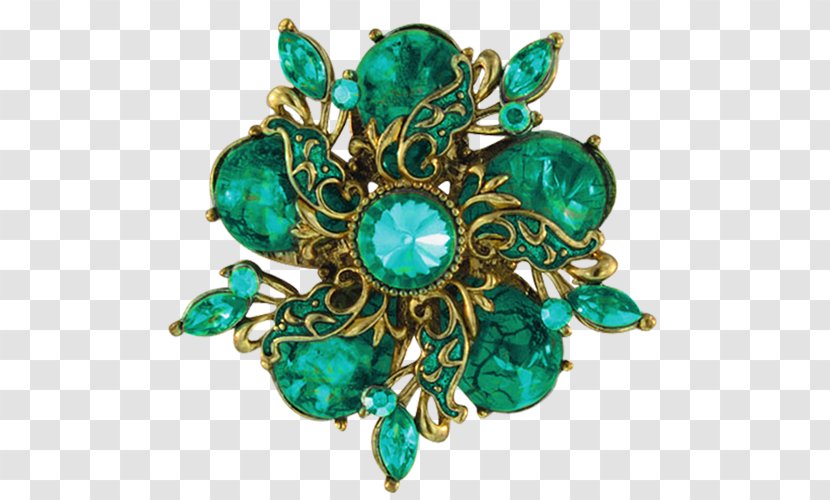 Jewellery Emerald Brooch - Cartier - Jewelry Creative Transparent PNG