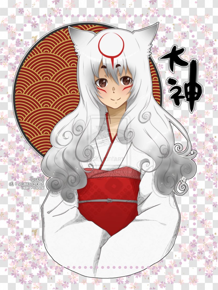 Ōkami Amaterasu The Tale Of Bamboo Cutter Video Game PlayStation 3 - Flower - Heart Transparent PNG