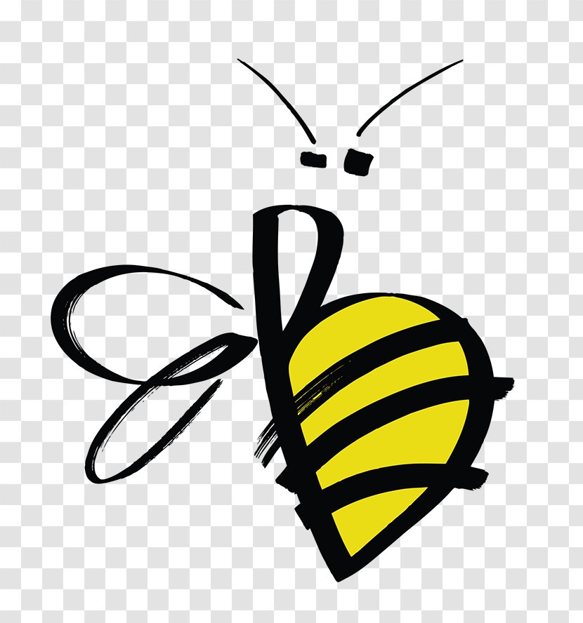 Bumblebee Calligraphy - Bees Transparent PNG