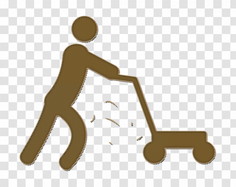 Grass Icon Person Mowing The Grass Icon Humans 2 Icon Transparent PNG