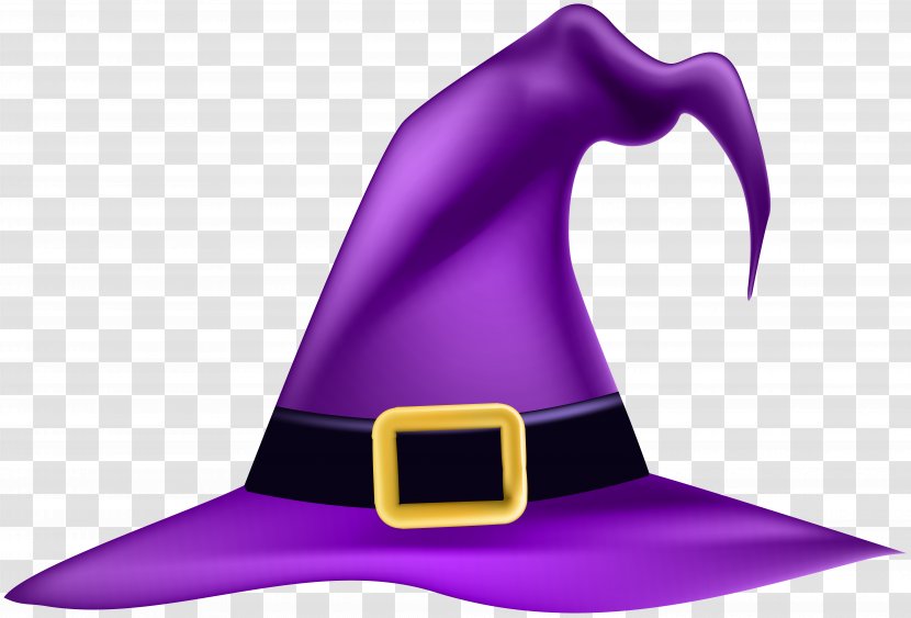 Witch Hat Stock Illustration Clip Art - Purple - Halloween Image Transparent PNG